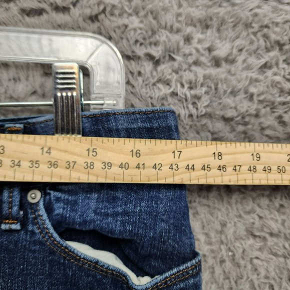 Levis Jeans Womens 16 525  Dark Wash Stretch Mid Rise Shaping Straight Leg - Picture 5 of 16